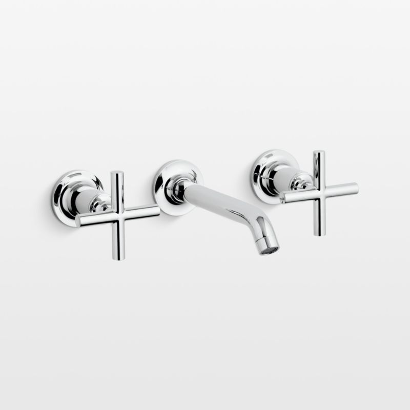 Kohler Purist Polished Chrome WallMounted Bathroom Sink Faucet and