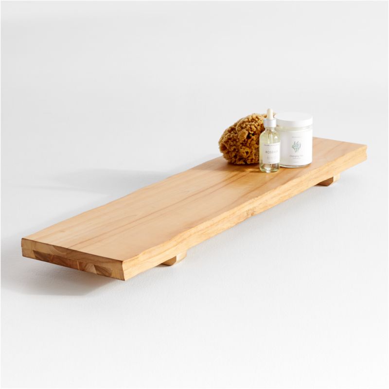 Wooden Bath Tray + Reviews Crate & Barrel Canada