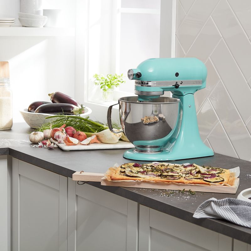 KitchenAid KSM150PSAQ Artisan Aqua Sky Teal 5Quart TiltHead Stand