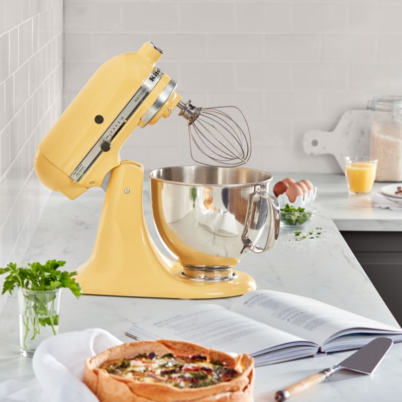 KitchenAid Artisan Series Majestic Yellow 5Quart TiltHead Stand Mixer + Reviews Crate & Barrel
