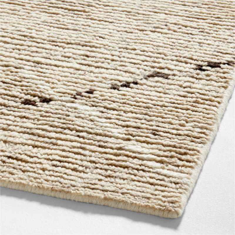 Larache Wool Moroccan Sand Beige Rug 12"x18" Swatch Crate & Barrel