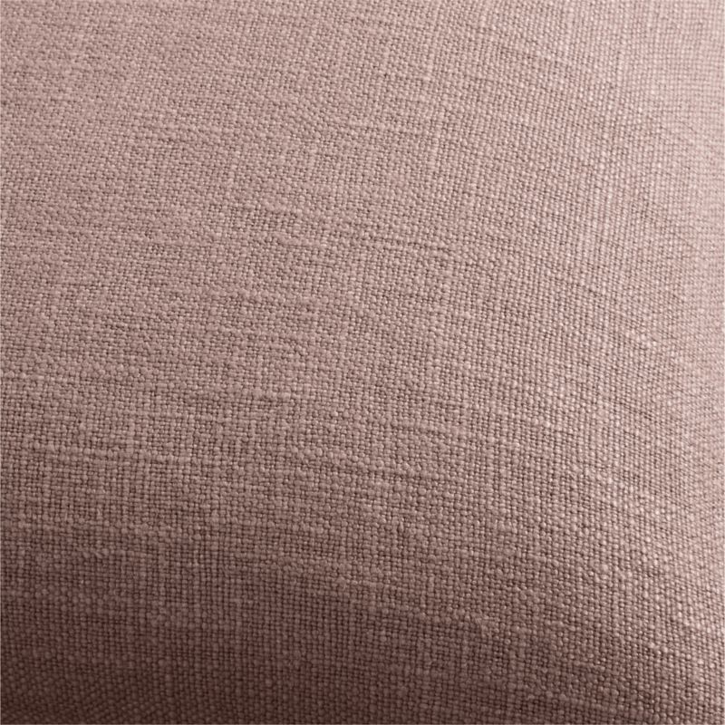 Organic Laundered Linen 20"x20" Moody Mauve Throw Pillow Cover + Reviews Crate & Barrel Canada