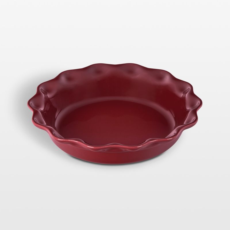 Le Creuset 9" Heritage Rhone Pie Dish + Reviews Crate & Barrel