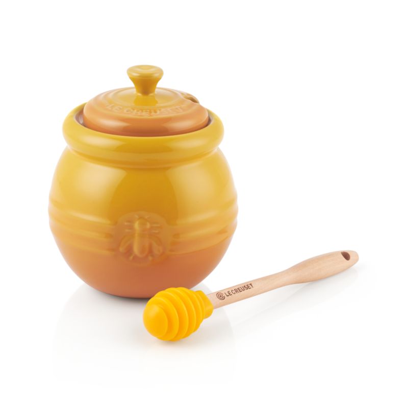 Le Creuset Honey Pot with Dipper + Reviews Crate & Barrel
