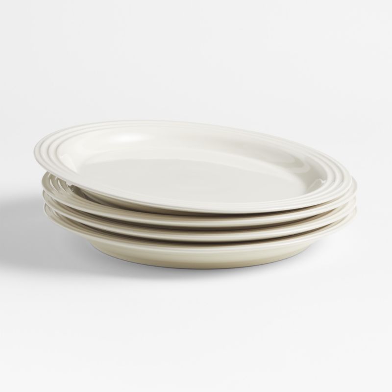Le Creuset Cream Dinner Plates, Set of 4 + Reviews Crate & Barrel