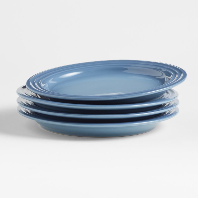 Le Creuset Chambray Blue Salad Plates, Set of 4 + Reviews Crate & Barrel