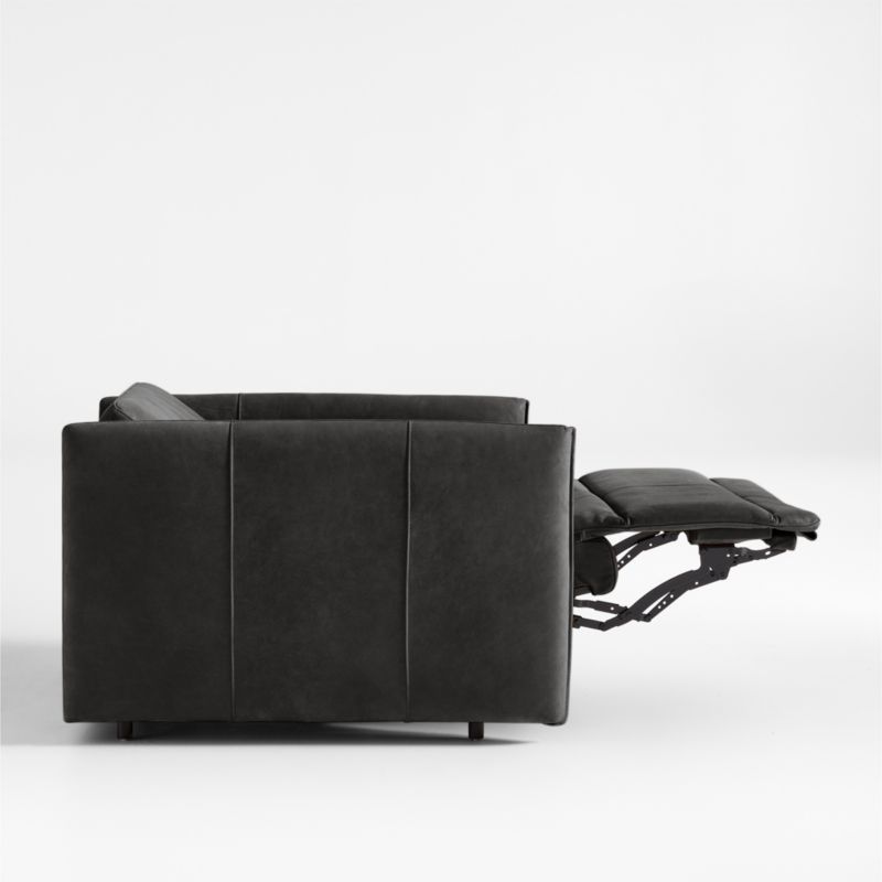 Leisure Power Recliner Leather Chair + Reviews Crate & Barrel