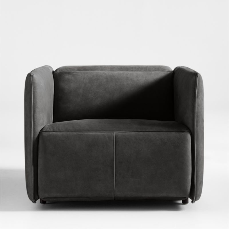 Leisure Power Recliner Leather Chair + Reviews Crate & Barrel