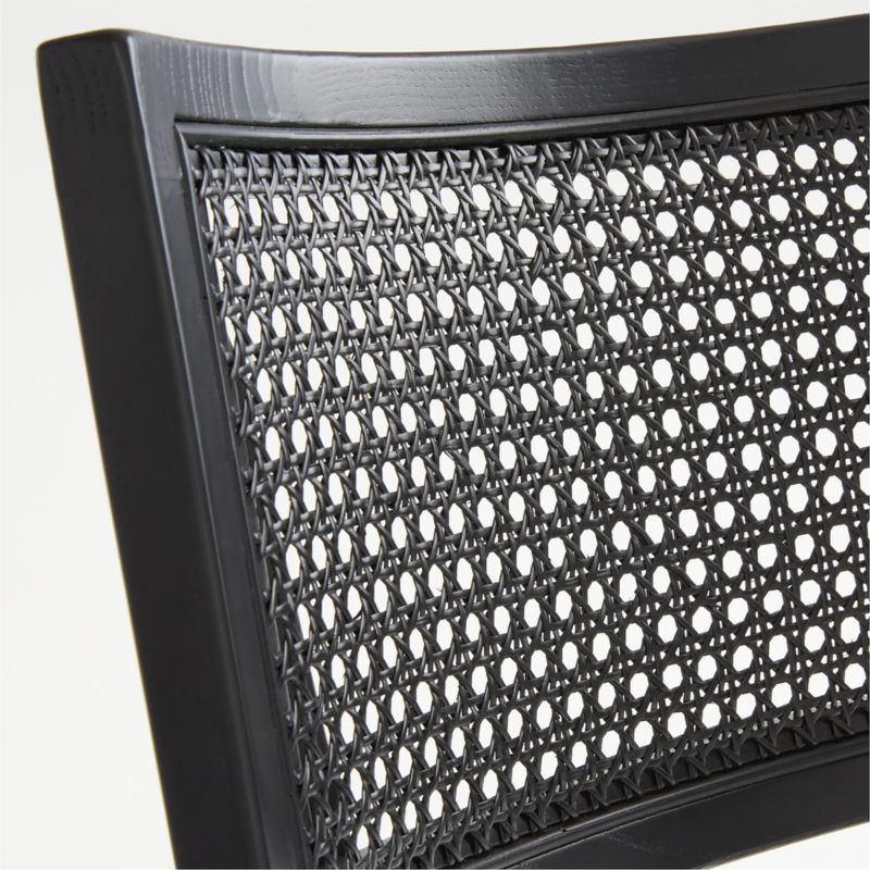 Libby Black Cane Dining Chair + Reviews Crate & Barrel