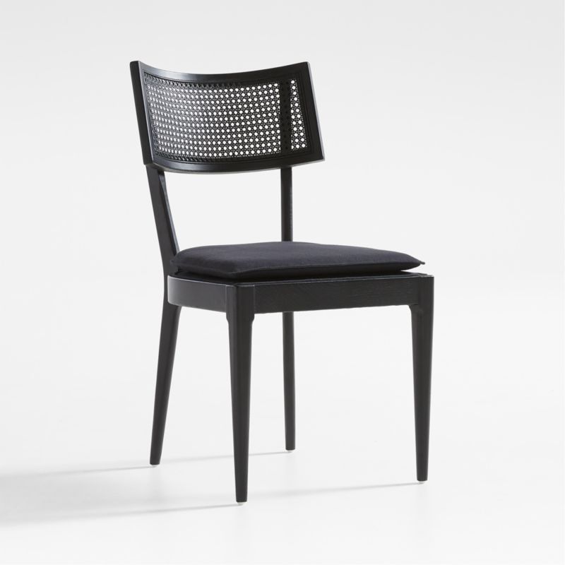 Libby Black Cane Dining Chair + Reviews Crate & Barrel Canada