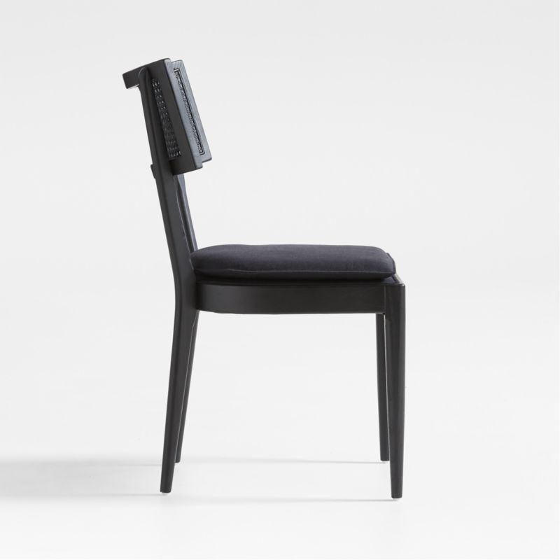 Libby Black Cane Dining Chair + Reviews Crate & Barrel