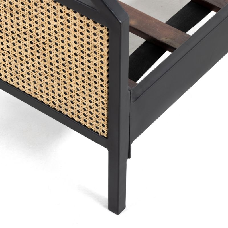 Libby Queen Cane Bed Frame Crate & Barrel