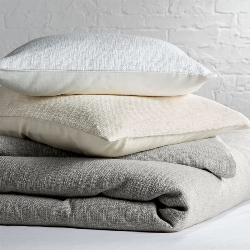 Lindstrom Cotton White Duvet Cover Crate & Barrel Canada