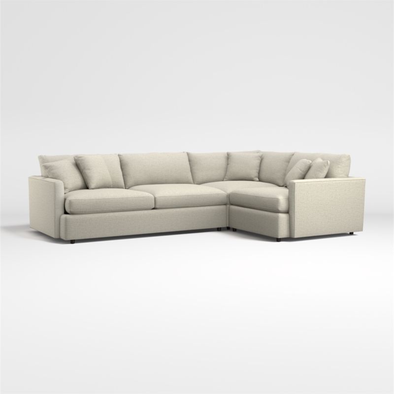 Lounge 3Piece Deep Sectional Crate & Barrel
