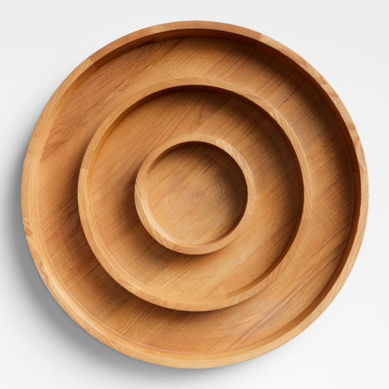 Large Divided Wooden Serving Tray by Molly Baz Crate & Barrel