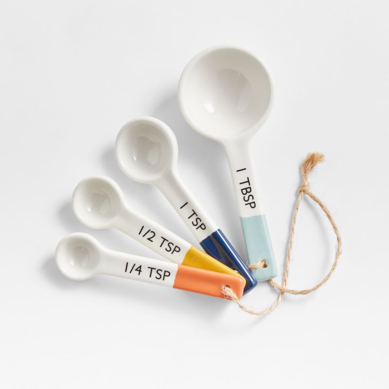 Maeve Dipped Ceramic Measuring Spoons + Reviews Crate & Barrel Canada