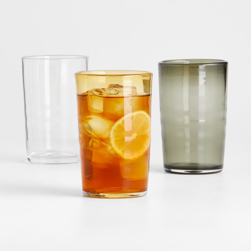 Malta Handblown Glass Tumblers Crate & Barrel