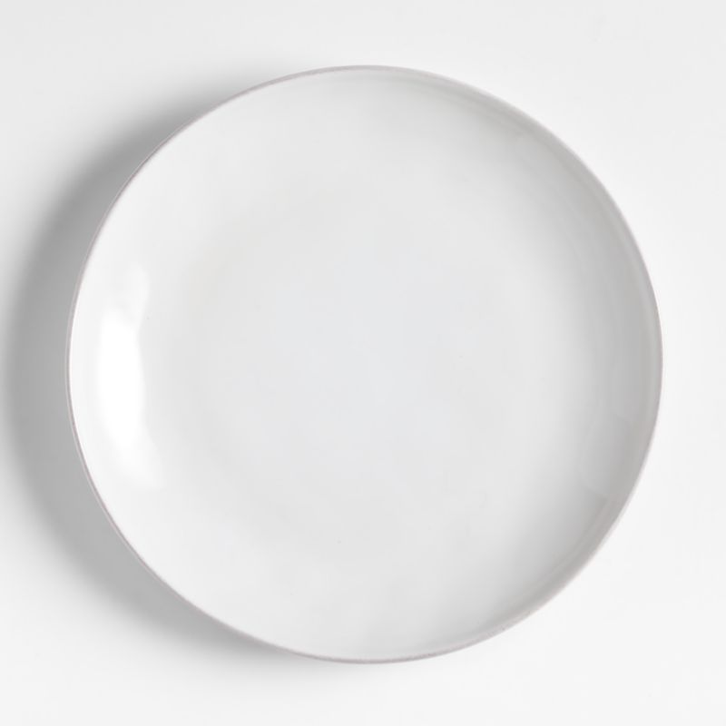 Marin White Coupe Dinner Plate + Reviews Crate & Barrel