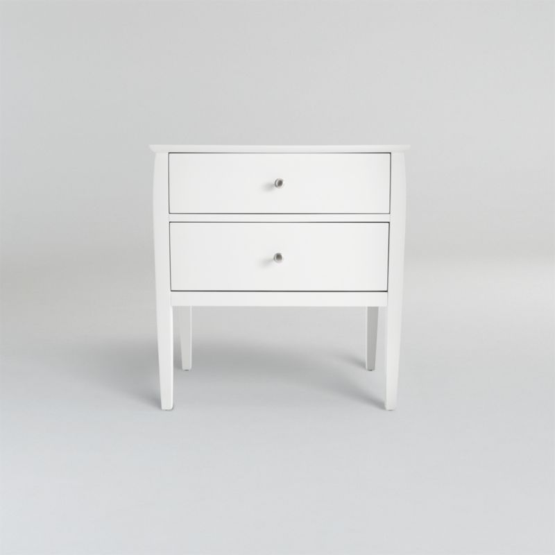 Mason 2Drawer White Nightstand Crate & Barrel
