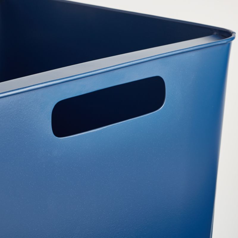 Large Dark Blue Metal Stacking Storage Bin Crate & Kids Canada