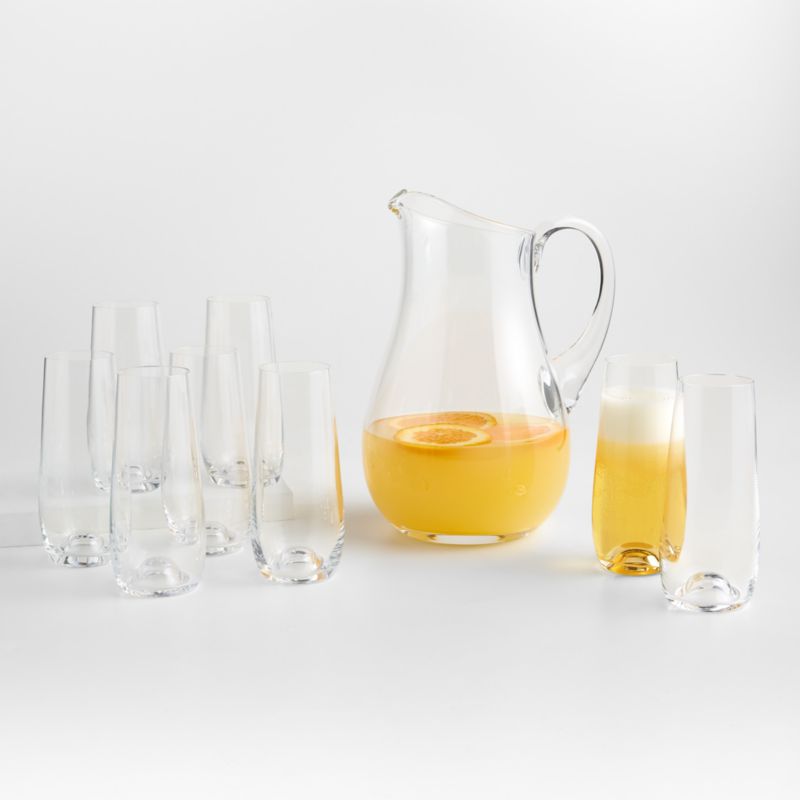 Mimosa Cocktail Set, Set of 8 Glasses with Pitcher Crate & Barrel Canada