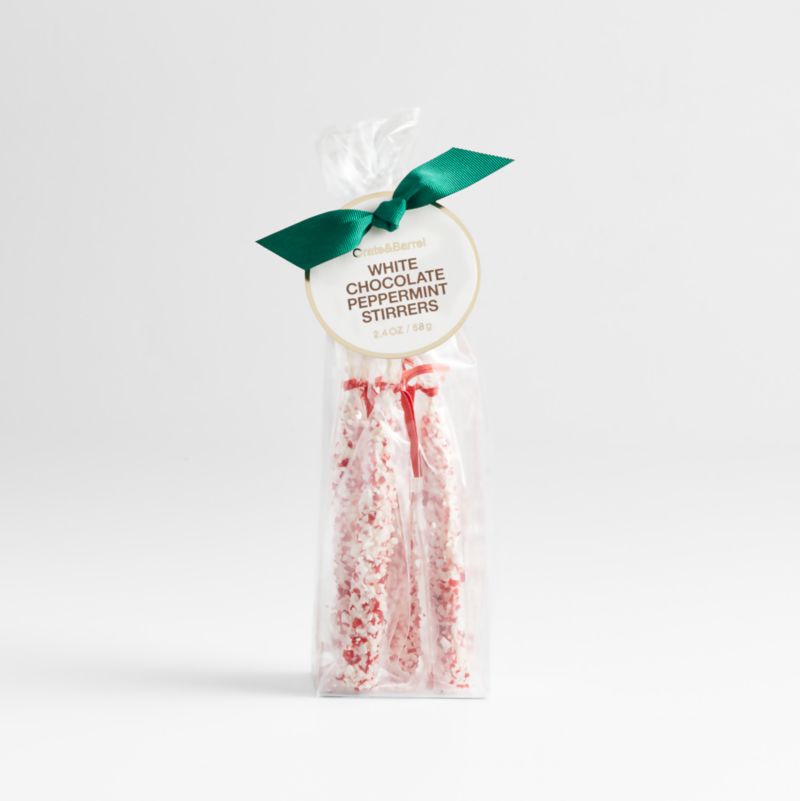 Mini Peppermint Hot Chocolate Stirrers Crate & Barrel
