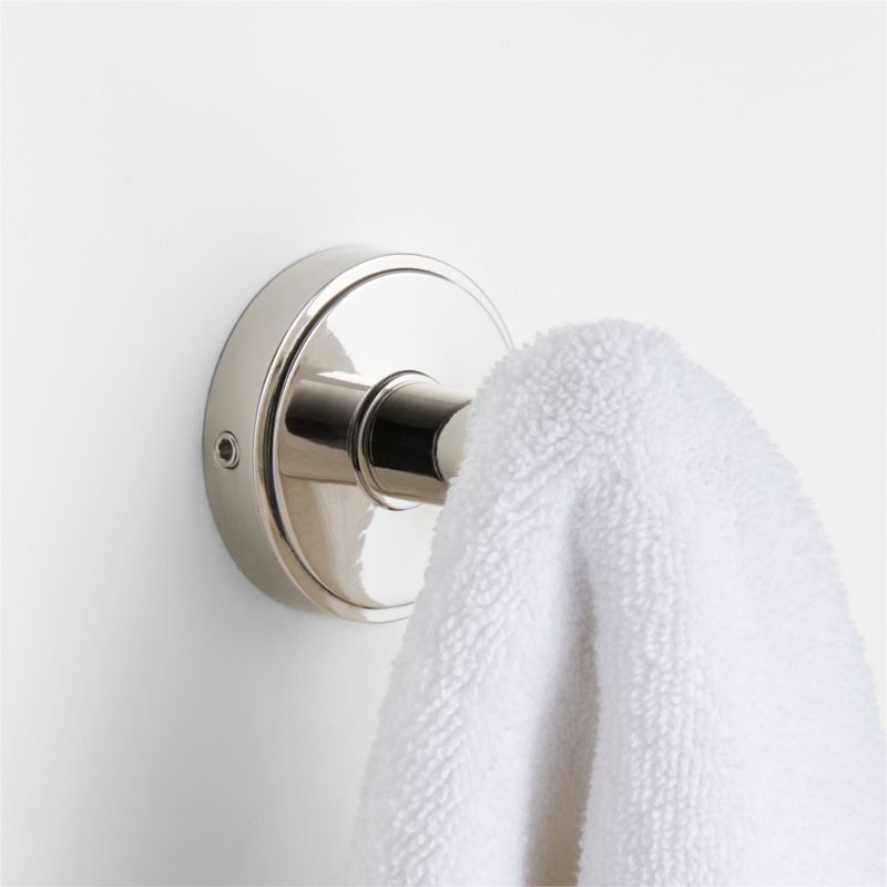 Modern FlatEnd Polished Chrome Bathroom Towel Hook + Reviews Crate