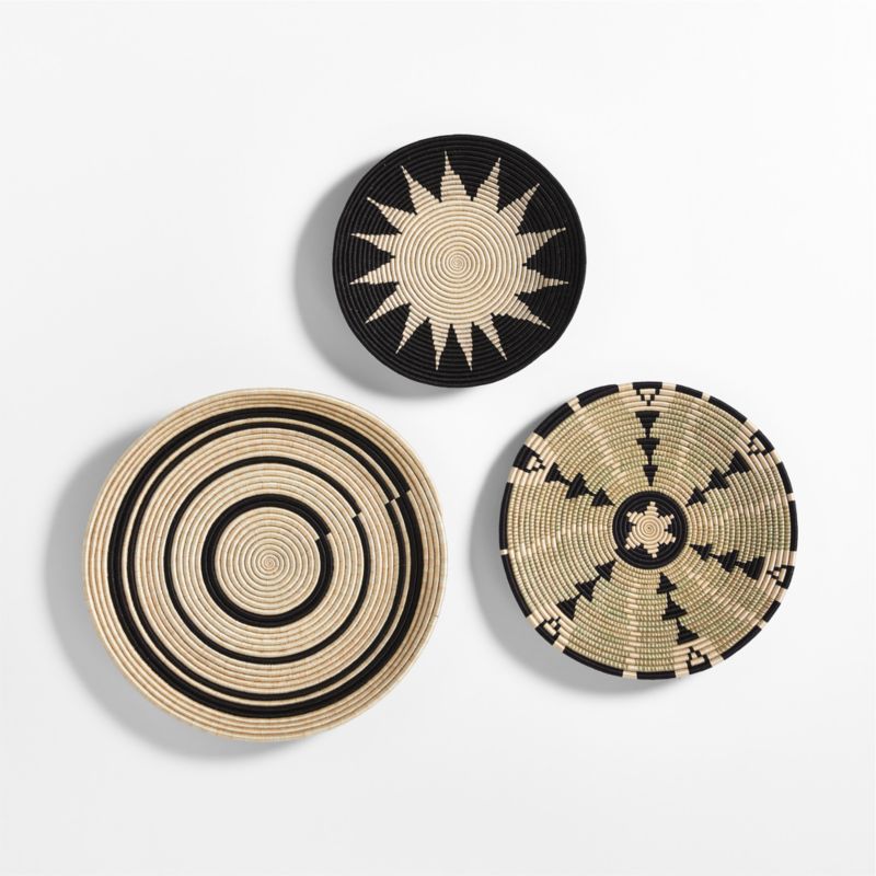 Mo's Crib Woven Wall Art, Set of 3 + Reviews Crate & Barrel Canada