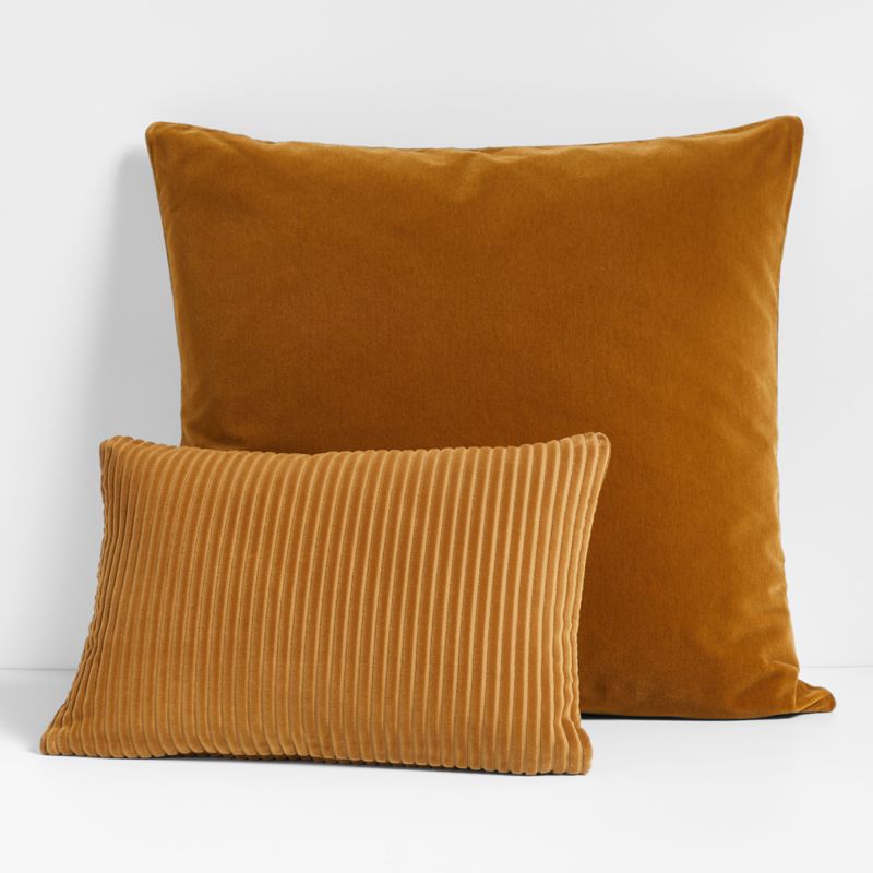 Mostarda Cognac Throw Pillows by Athena Calderone Crate & Barrel