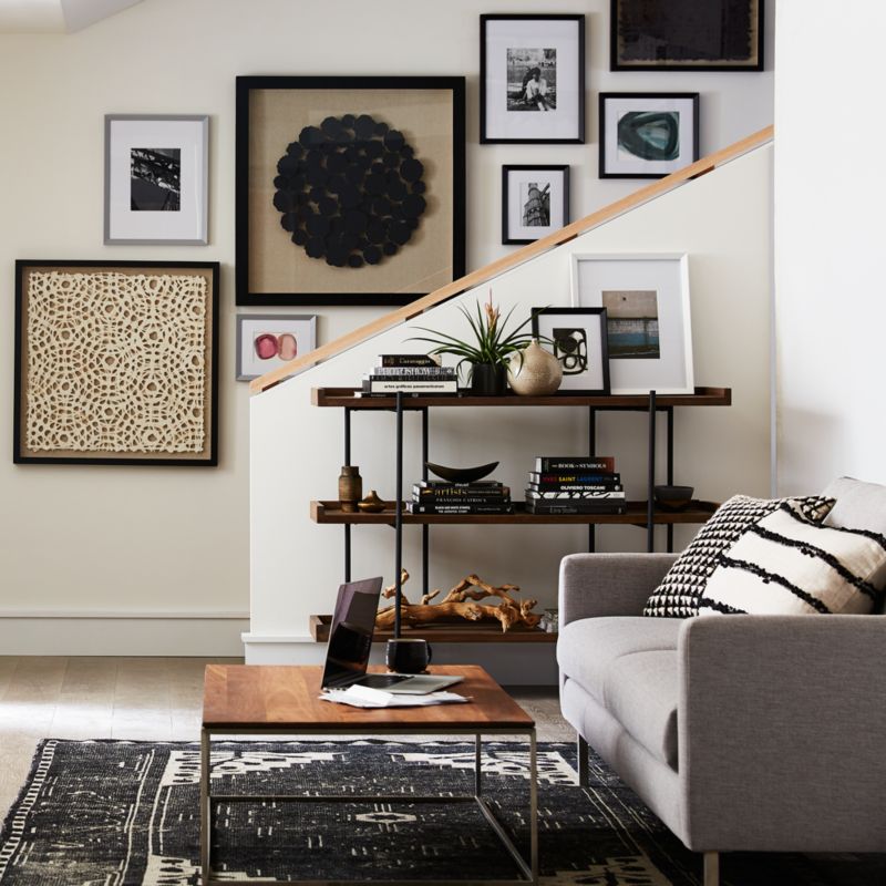 'Natural Circles' Framed HandCrafted Paper Wall Art 31.5"x1.8