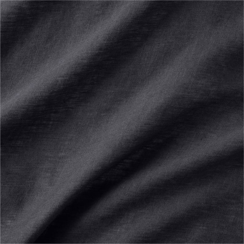 New Natural Hemp Midnight Navy Twin/Twin XL Duvet Cover + Reviews Crate & Barrel Canada