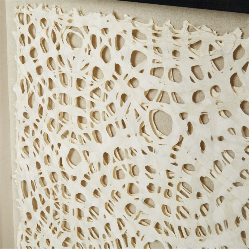 'Natural Circles' Framed HandCrafted Paper Wall Art 31.5"x1.8