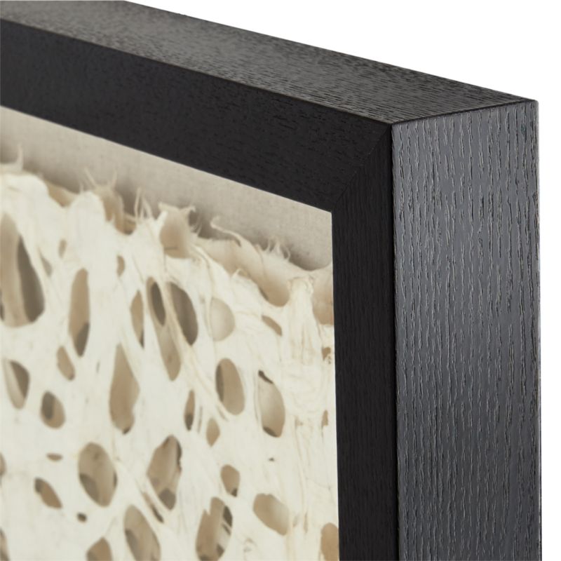 'Natural Circles' Framed HandCrafted Paper Wall Art 31.5"x1.8