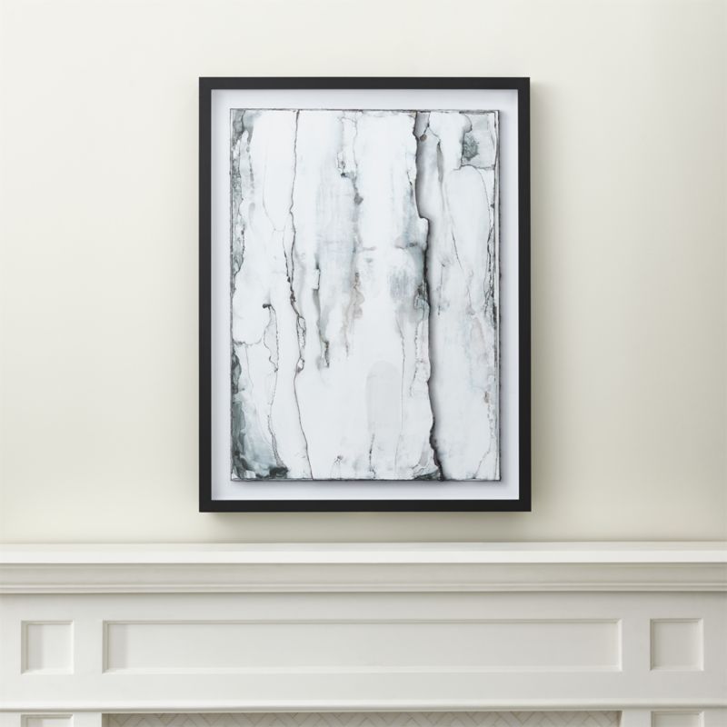 'Nimbus Dimensional' Framed Paper Abstract Wall Art Print 32.75"x42.75