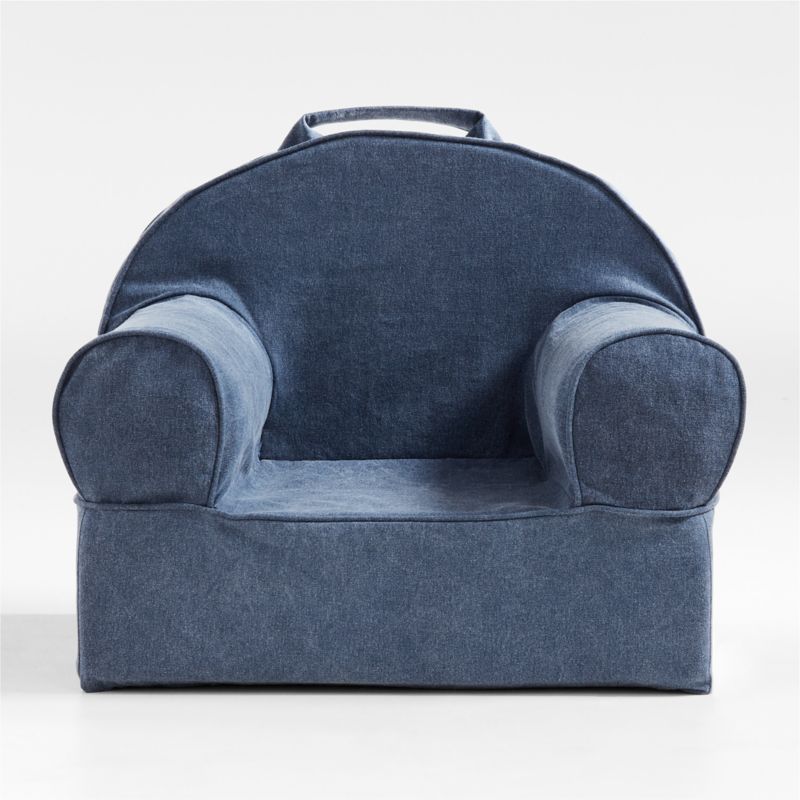 Small Dark Indigo Kids Lounge Nod Chair + Reviews Crate & Kids
