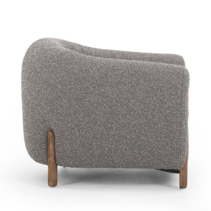 Nora Grey Tub Chair + Reviews Crate & Barrel
