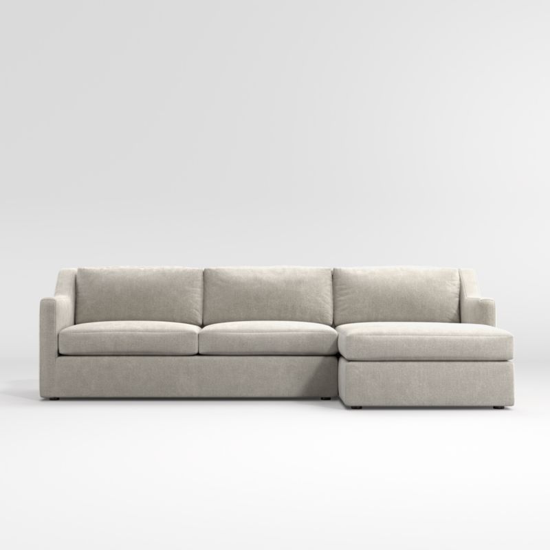 Notch 2Piece Sectional Sofa + Reviews Crate & Barrel