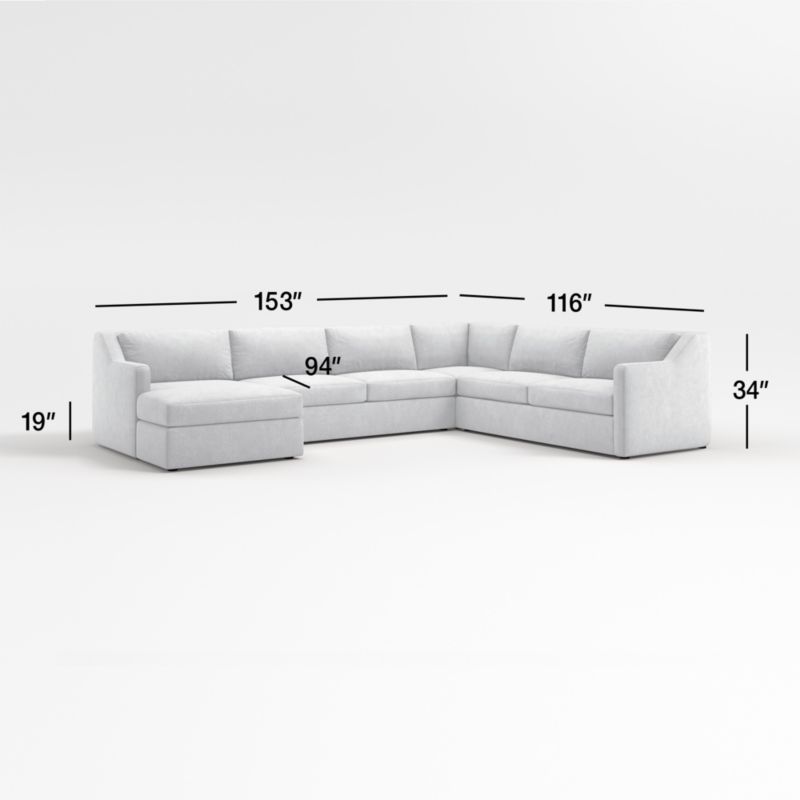 Notch UShaped Sectional Sofa + Reviews Crate & Barrel Canada