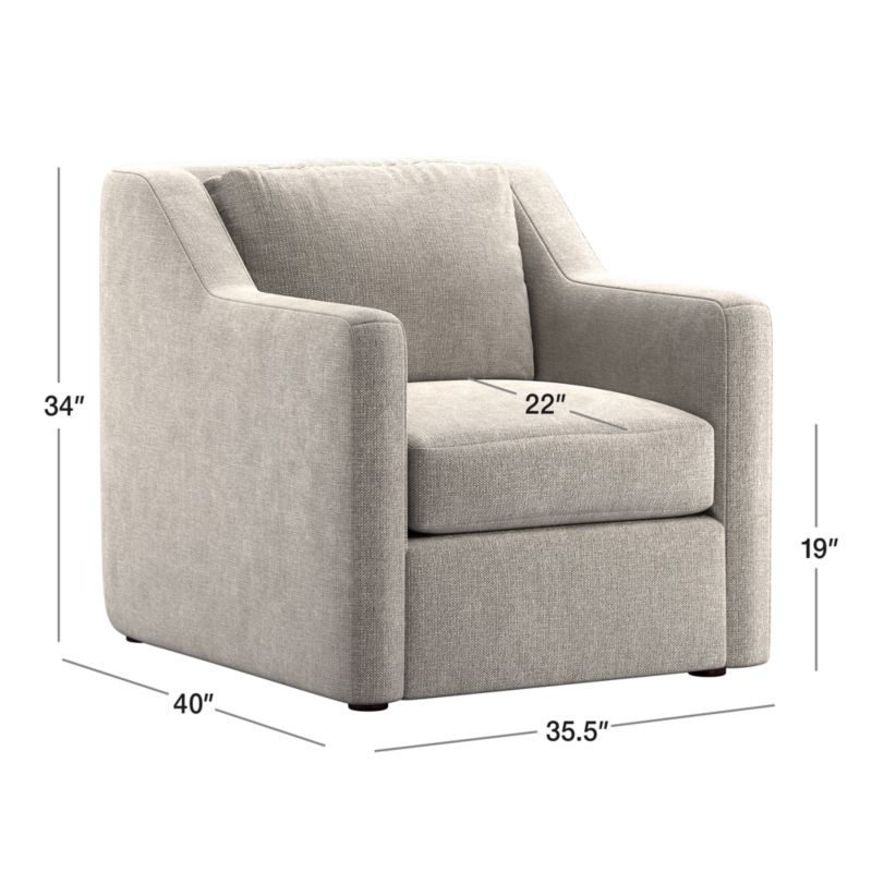 Notch Accent Chair + Reviews Crate & Barrel Canada