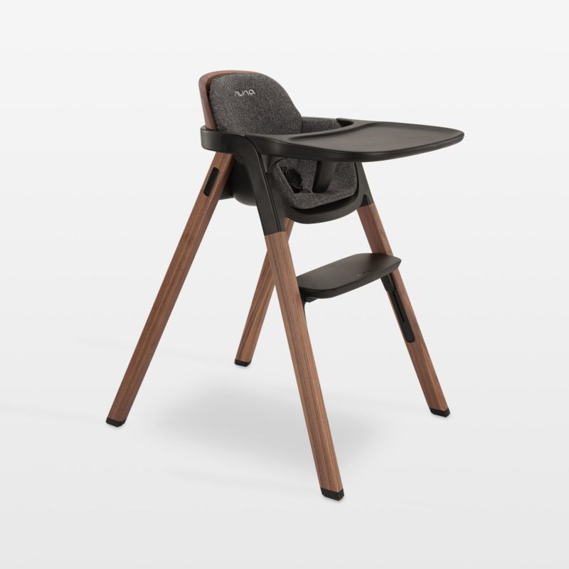 Nuna BRYN Sanderson Black Walnut Wood Baby High Chair Crate & Kids