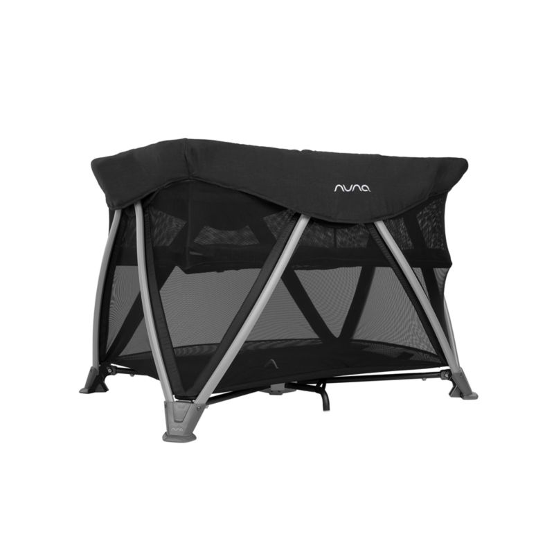 Nuna SENA aire Caviar Black Playard and Travel Crib + Reviews Crate