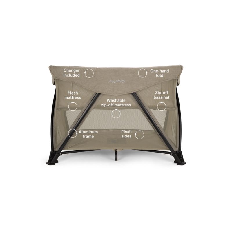 Nuna SENA aire Hazelwood Light Brown Playard and Travel Crib + Reviews
