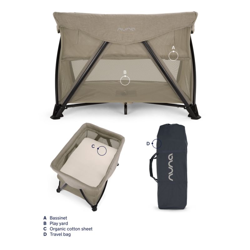 Nuna SENA aire Hazelwood Light Brown Playard and Travel Crib + Reviews