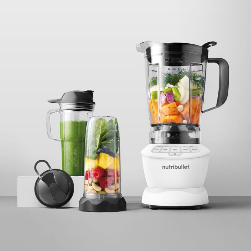 Nutribullet White Blender Combo + Reviews Crate & Barrel