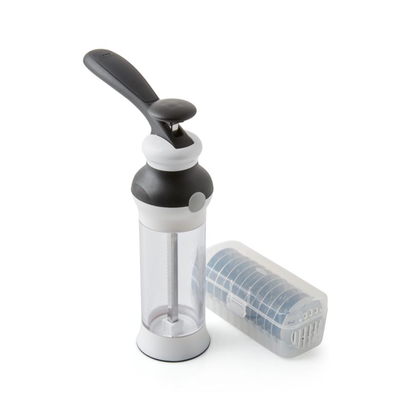 OXO Cookie Press with Disk Storage Case + Reviews | Crate & Barrel