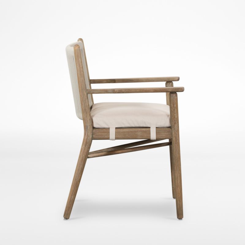 Oakmont Outdoor Dining Arm Chair Crate & Barrel