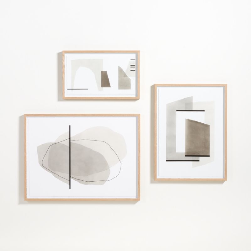 "Off Shore" by Kim Knoll 32"x20" Framed Wall Art Print Crate & Barrel