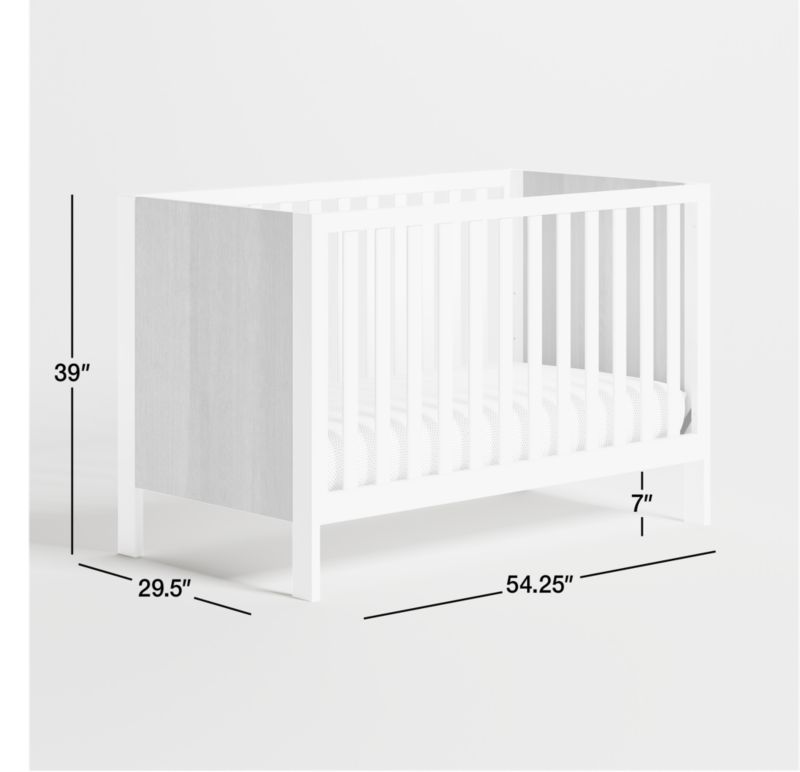 Opie TwoTone Wood and Linen White Convertible Baby Crib + Reviews