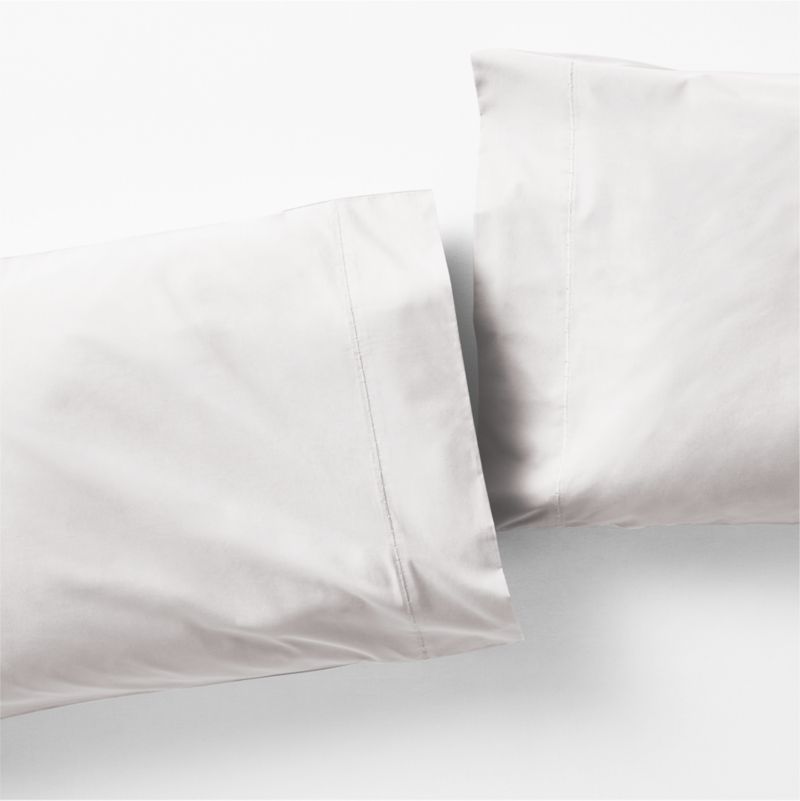 Favorite Organic Cotton Percale White Standard Pillowcases, Set of 2