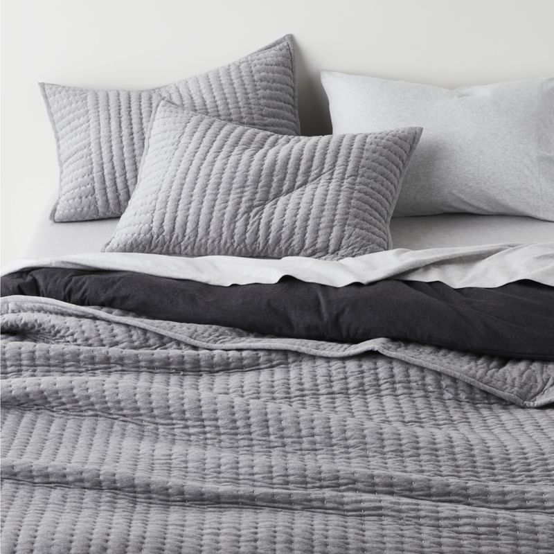 Cozysoft Organic Jersey Charcoal Grey King Duvet Cover + Reviews
